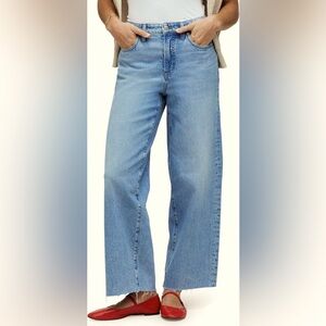 Madewell wideleg raw hem size 25